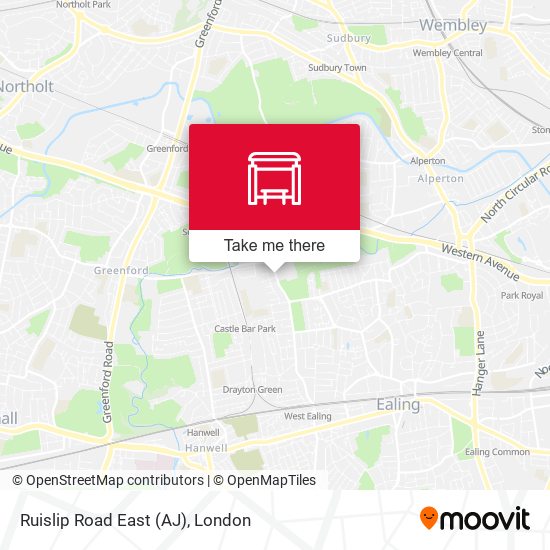 Ruislip Road East (AJ) map