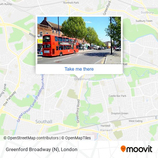 Greenford Broadway (N) map
