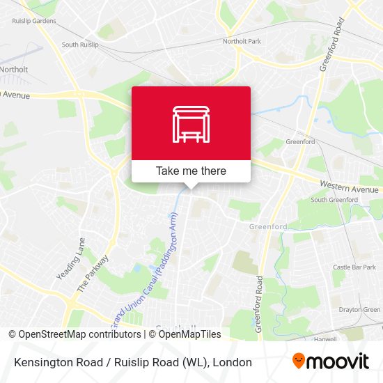 Kensington Road / Ruislip Road (WL) map