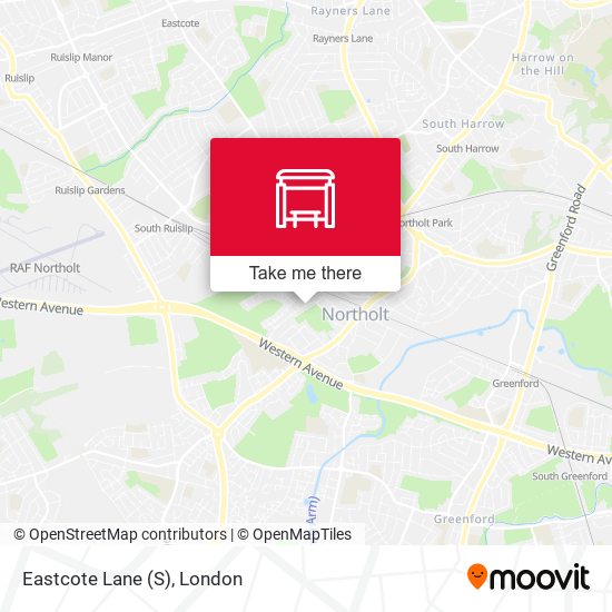 Eastcote Lane (S) map