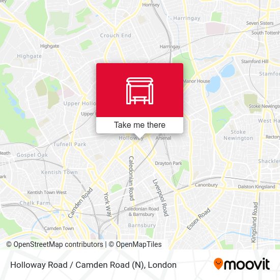 Holloway Road / Camden Road (N) map