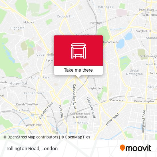 Tollington Road (S) map