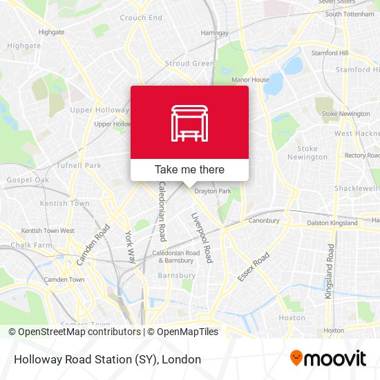 Holloway Road Station (SY) map