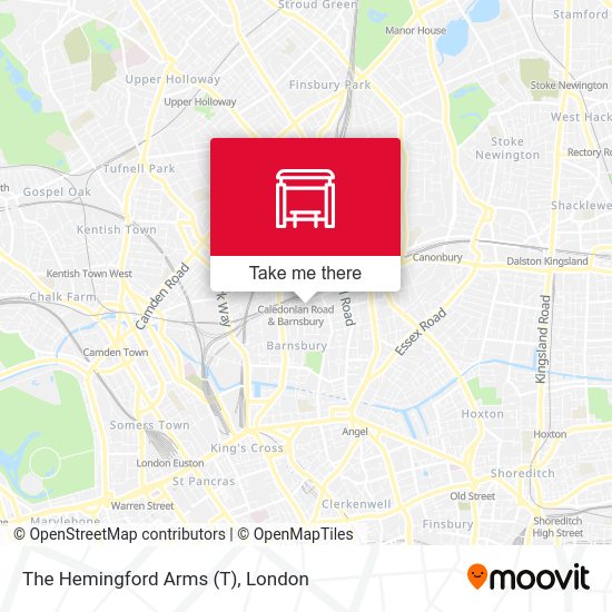The Hemingford Arms map