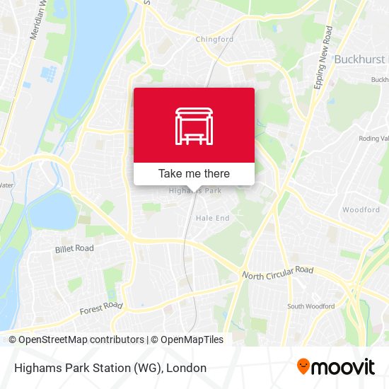 Highams Park Station (WG) map