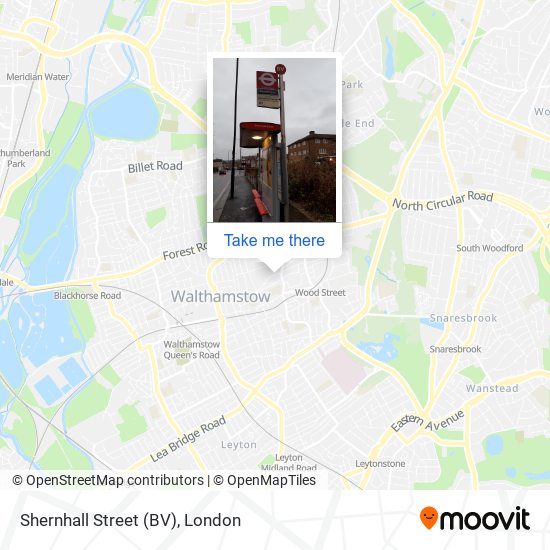 Shernhall Street (BV) map