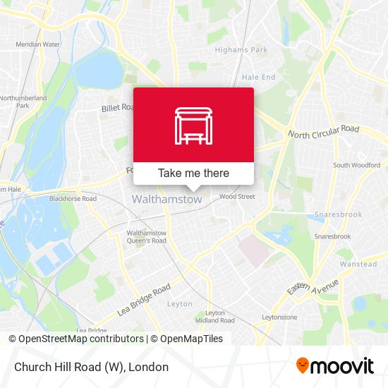 Church Hill Road (W) map
