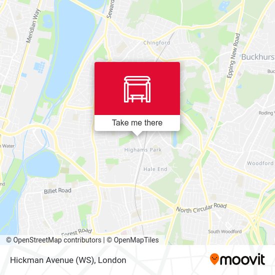 Hickman Avenue (WS) map