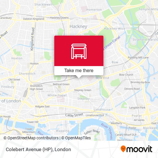 Colebert Avenue (HP) map