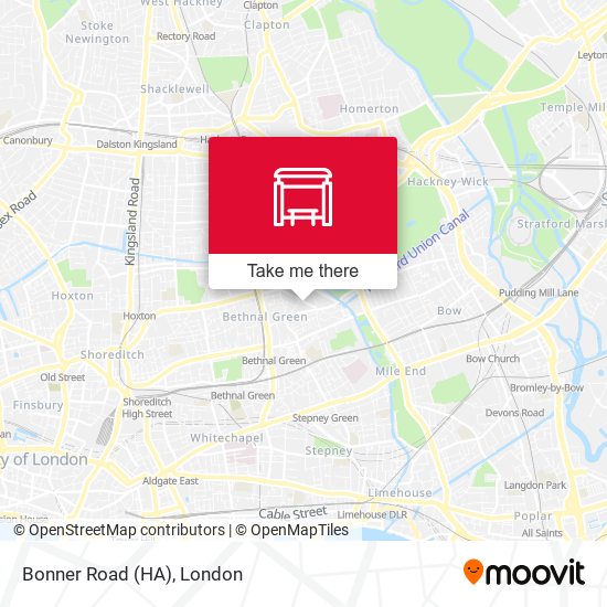 Bonner Road (HA) map