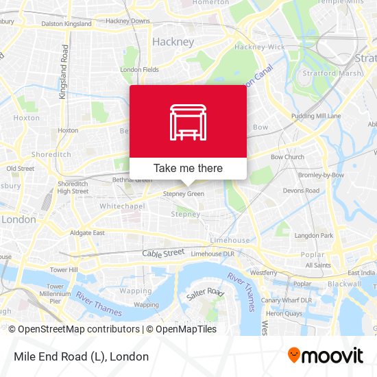 Mile End Road (L) map