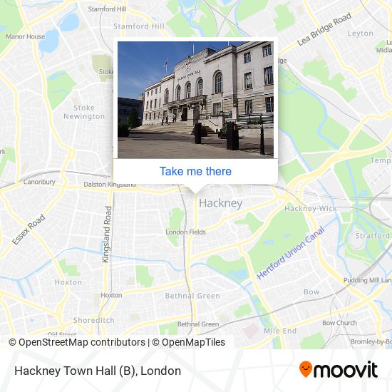 Hackney Town Hall (B) map