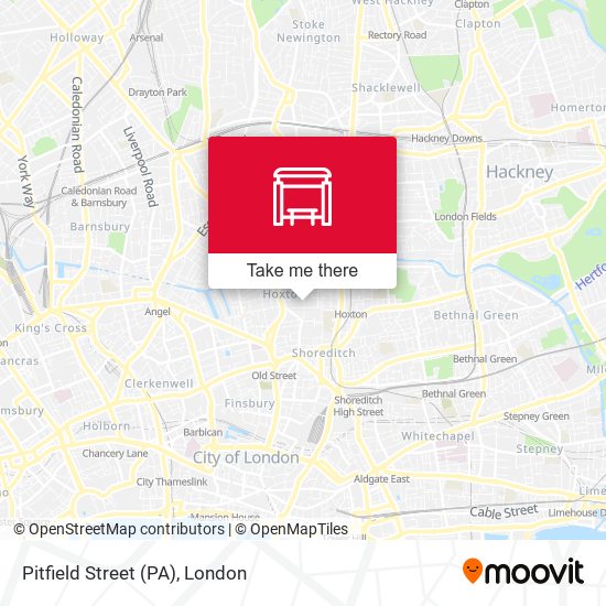 Pitfield Street (PA) map
