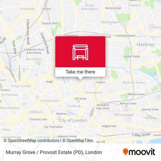 Murray Grove / Provost Estate (PD) map