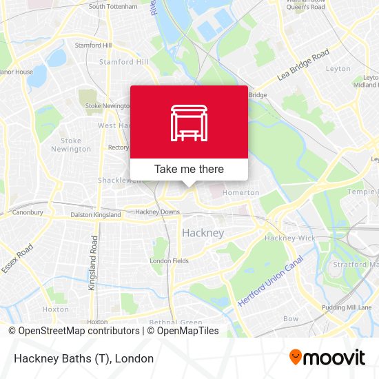 Hackney Baths (T) map