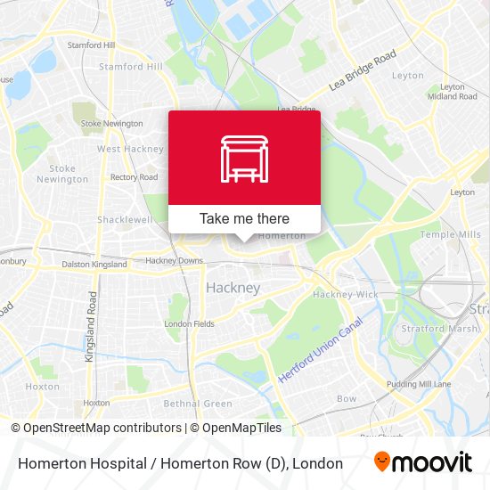 Homerton Hospital / Homerton Row (D) map