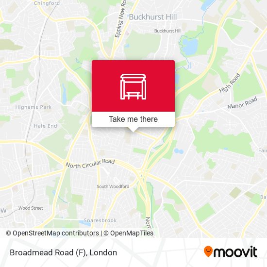 Broadmead Road (F) map