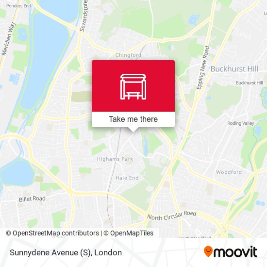Sunnydene Avenue map