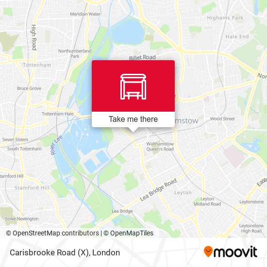 Carisbrooke Road (X) map