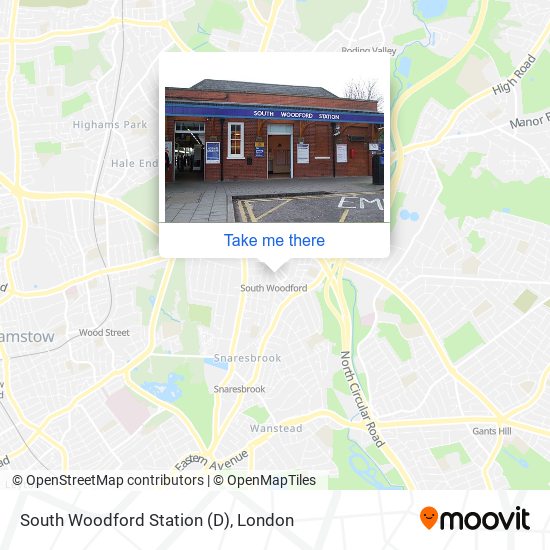 South Woodford Station (D) map