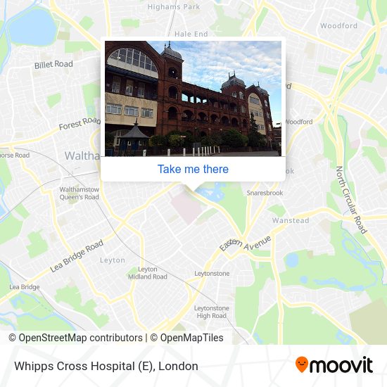 Whipps Cross Hospital (E) map