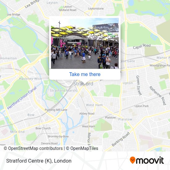 Stratford Centre (K) map