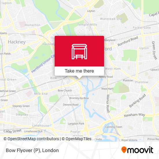 Bow Flyover (P) map
