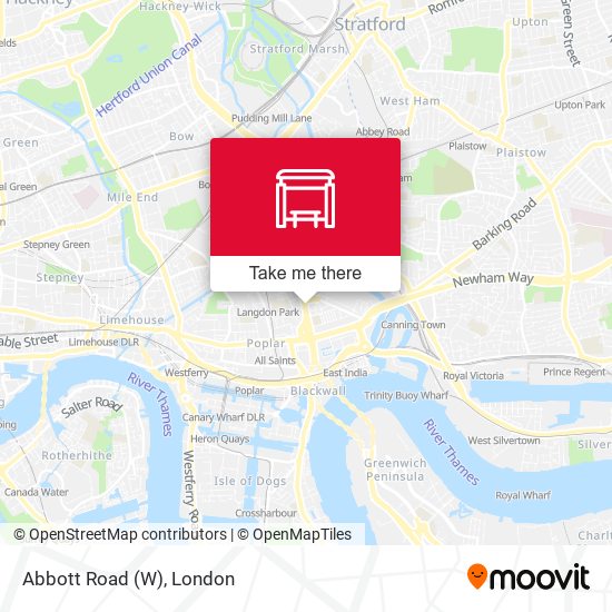 Abbott Road (W) map