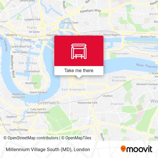 Millennium Village South (MD) map
