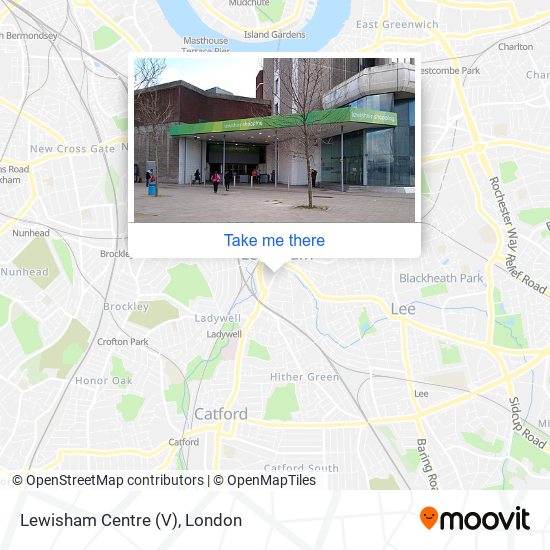 Lewisham Centre (V) map