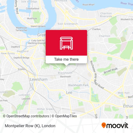 Montpelier Row (K) map