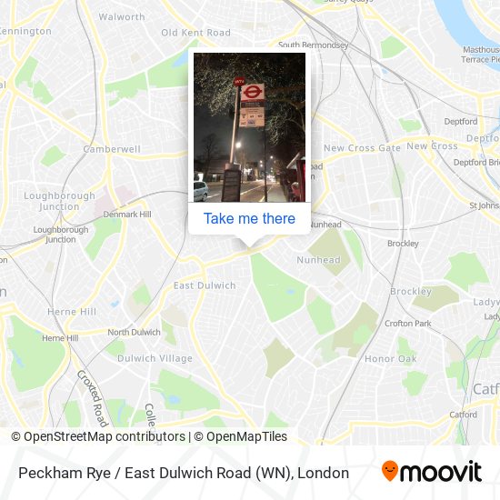 Peckham Rye / East Dulwich Road (WN) map