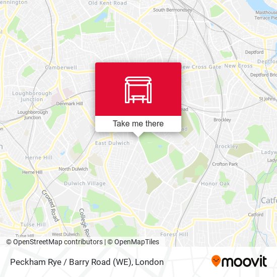 Peckham Rye / Barry Road (WE) map