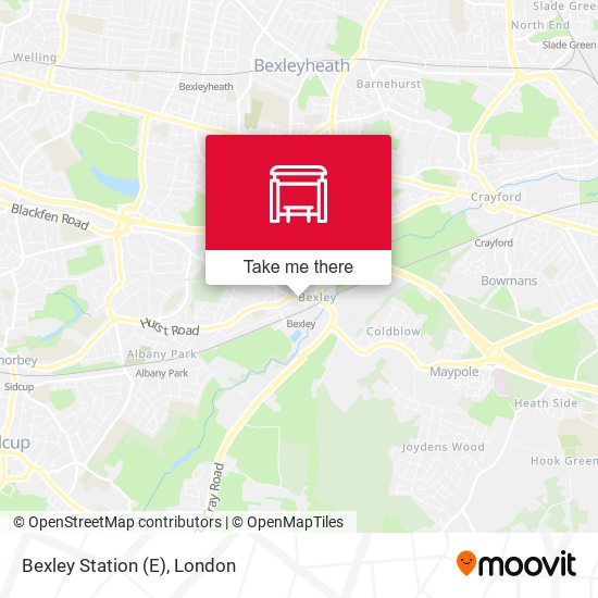 Bexley Station (E) map