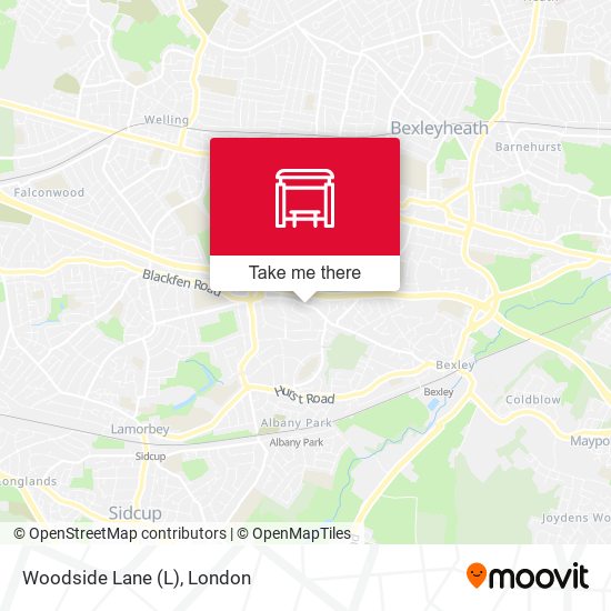 Woodside Lane map