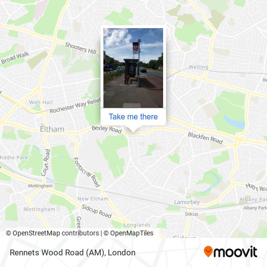 Rennets Wood Road (AM) map