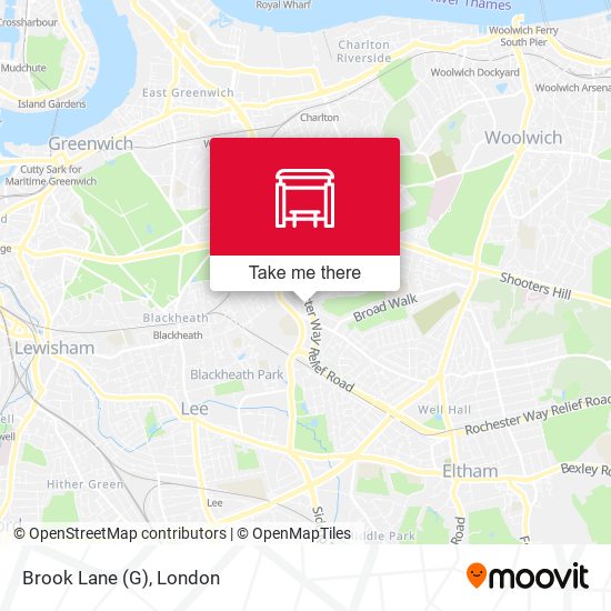Brook Lane (G) map
