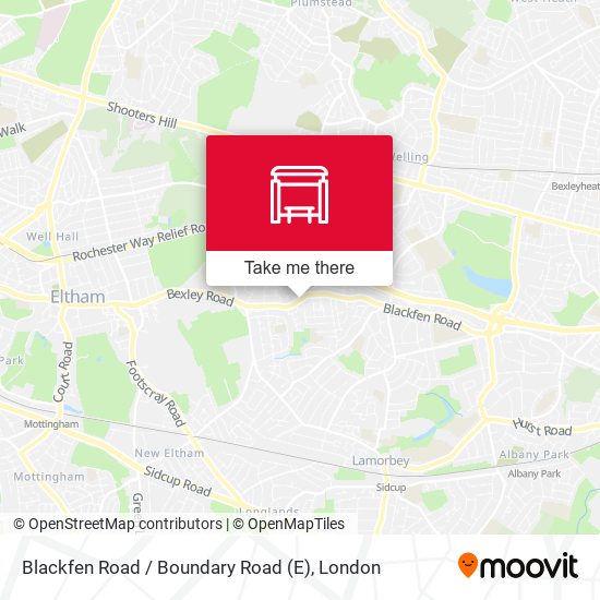 Blackfen Road / Boundary Road (E) map