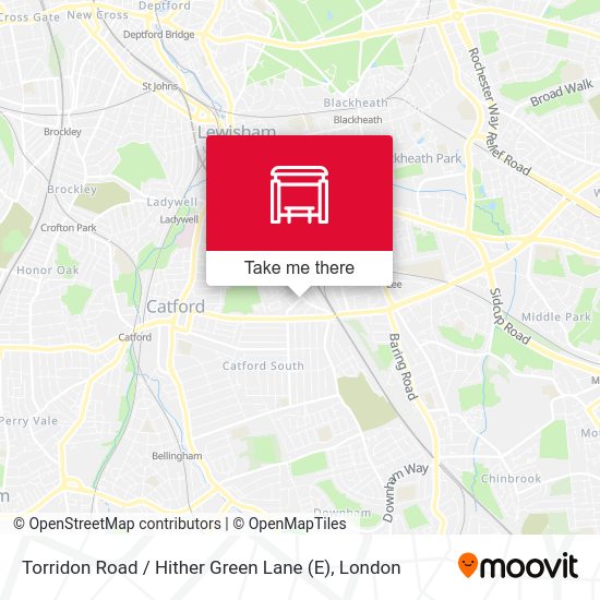 Torridon Road / Hither Green Lane (E) map