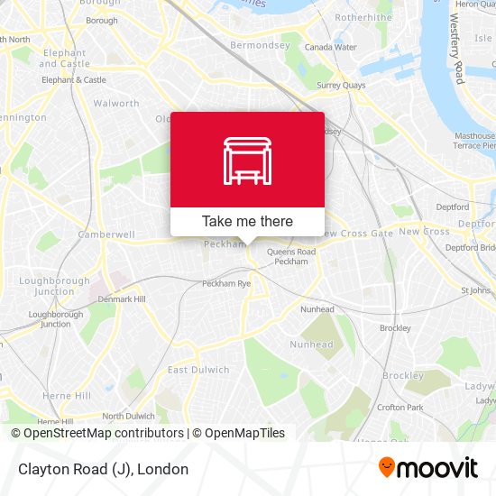 Clayton Road (J) map