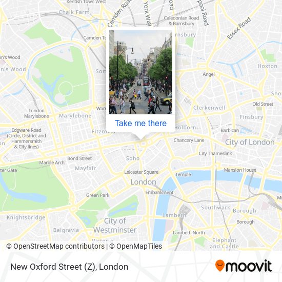 New Oxford Street (Z) map