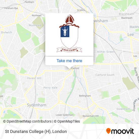 St Dunstans College (H) map