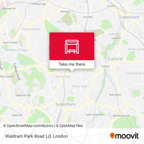 Waldram Park Road (J) map