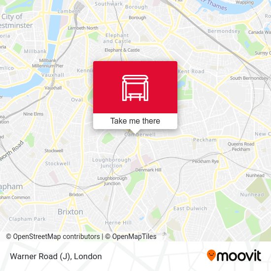 Warner Road (J) map