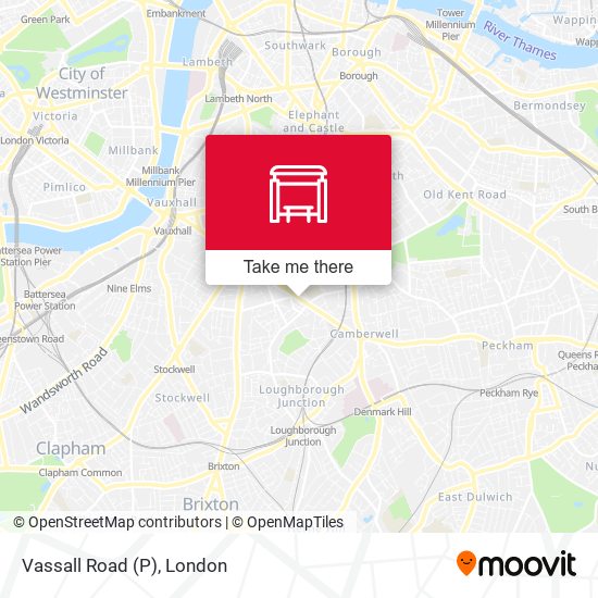Vassall Road (P) map