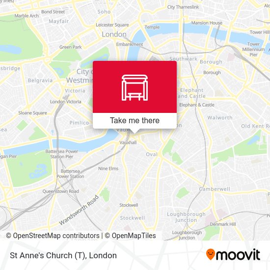 St Anne's Church (T) map