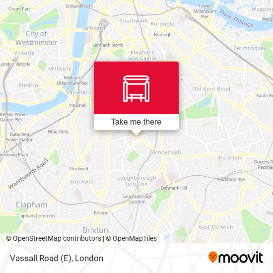 Vassall Road (E) map