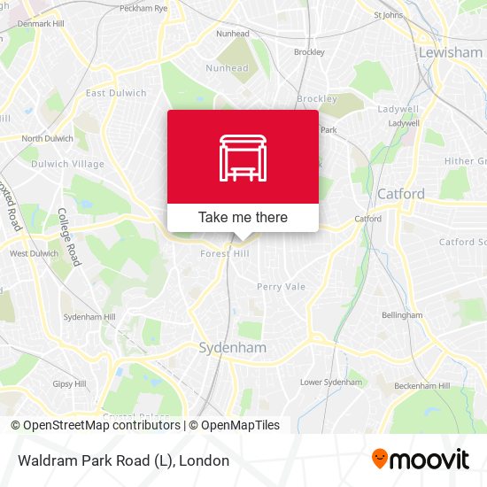 Waldram Park Road (L) map