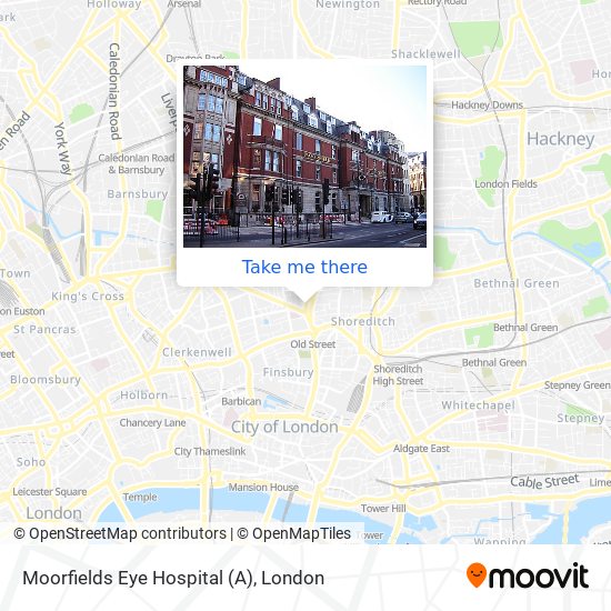 Moorfields Eye Hospital (A) map