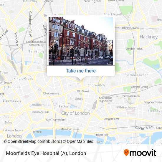 Moorfields Eye Hospital (A) map